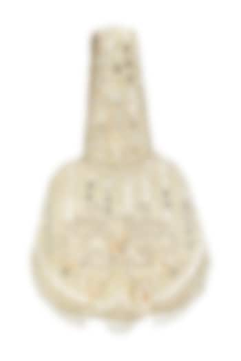 White Hand Embroidered Potli by Fuchsia by Aashka Mehta at Pernia's Pop Up Shop