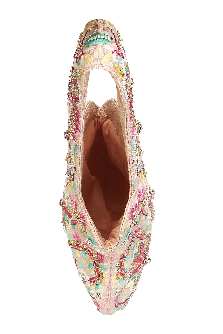Multi-Colored Embroidered Potli by Fuchsia by Aashka Mehta at Pernia's Pop Up Shop