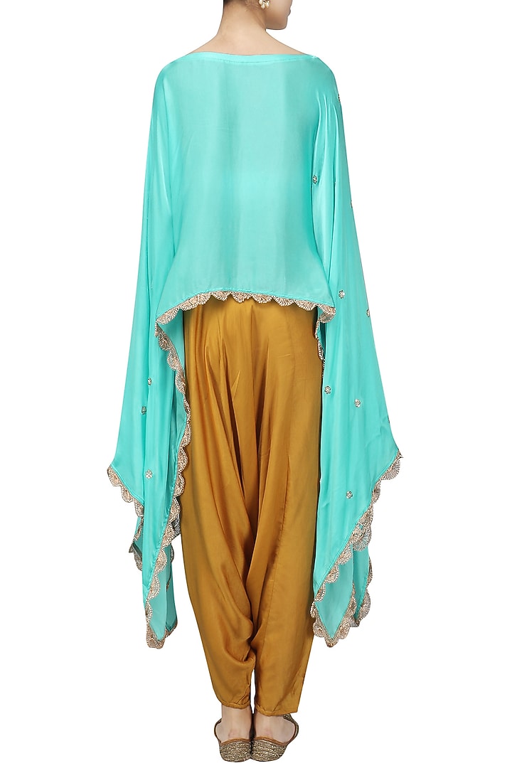 Sky blue Nargis Embroidered Cape available only at Pernia's Pop Up Shop.