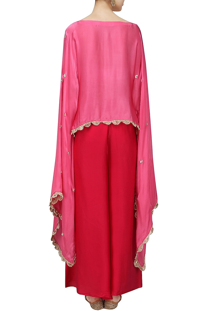 Light pink Nargis Embroidered Cape available only at Pernia's Pop Up Shop.