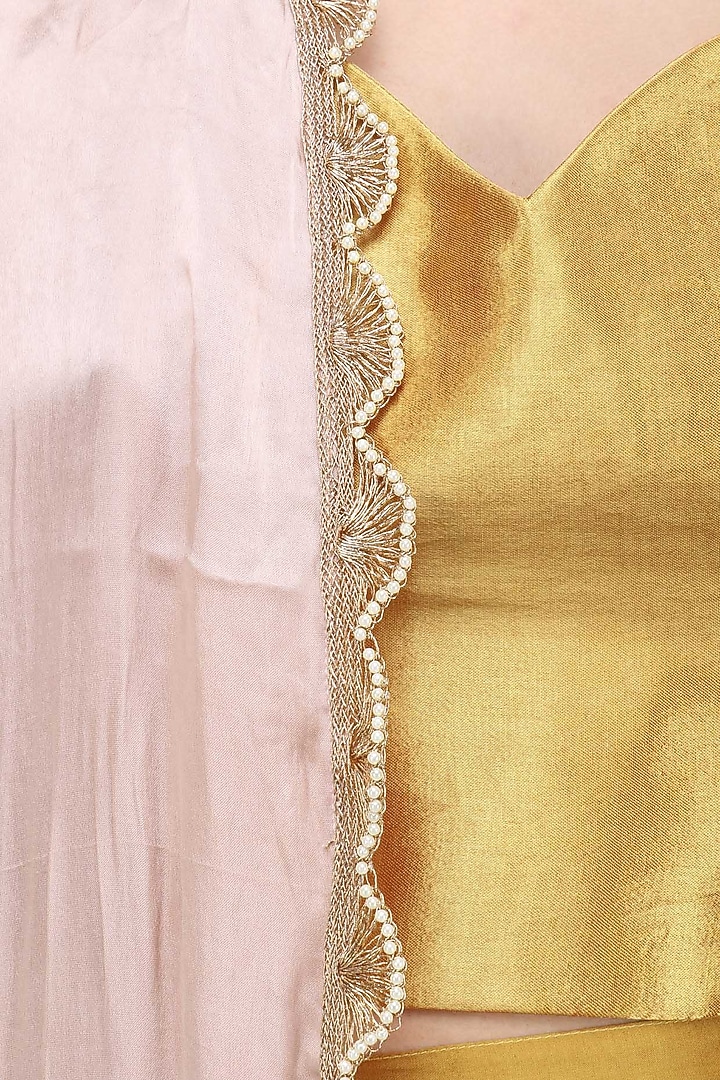 Rose gold Naya Cape Jacket available only at Pernia's Pop Up Shop.