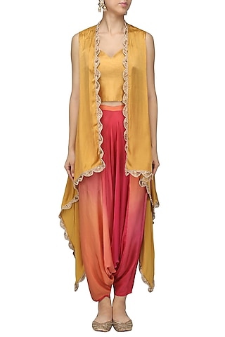 Gold Naya Cape Jacket by Fancy Pants