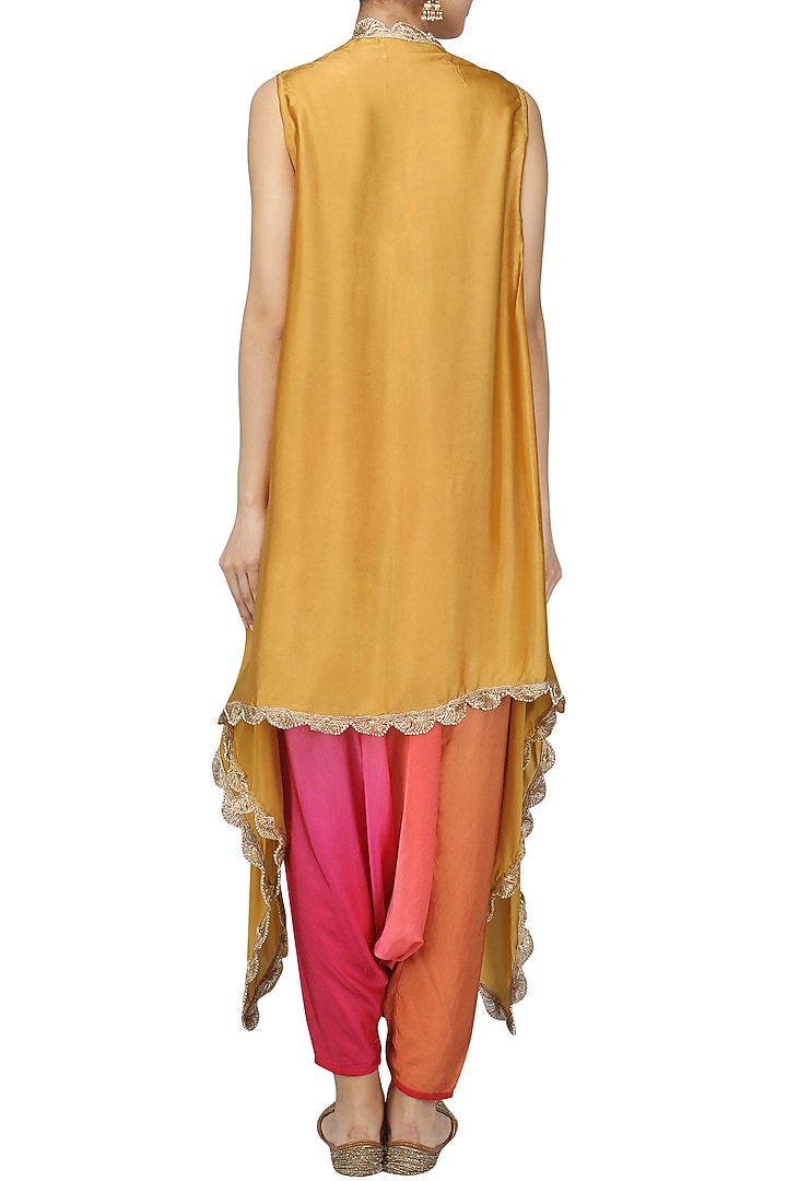 Gold Naya Cape Jacket available only at Pernia's Pop Up Shop.
