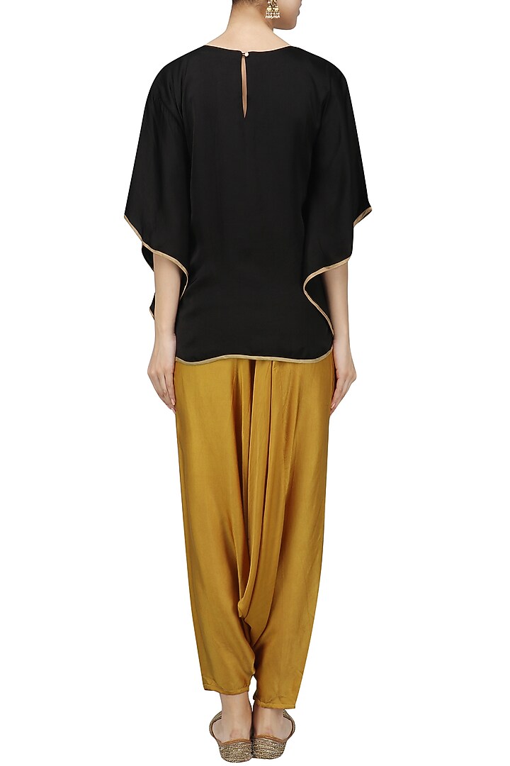 Gold Saara Cowl Pants available only at Pernia's Pop Up Shop.