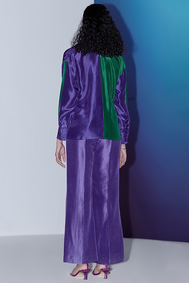 Purple Silk Co-Ord Set by FEBo6 at Pernia's Pop Up Shop