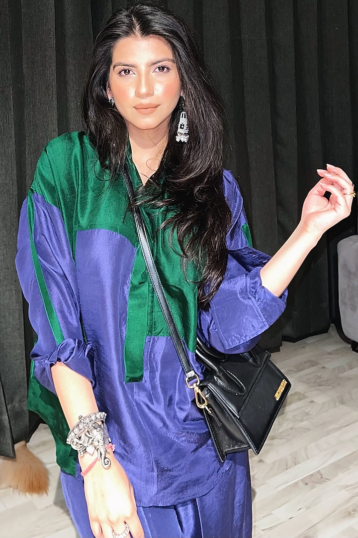 Purple Silk Co-Ord Set by FEBo6 at Pernia's Pop Up Shop