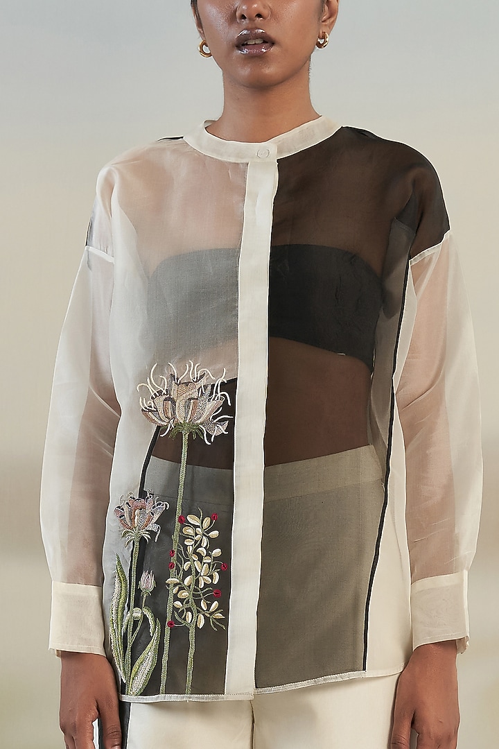 Black & White Hand-Drawn Top by FEBo6 at Pernia's Pop Up Shop