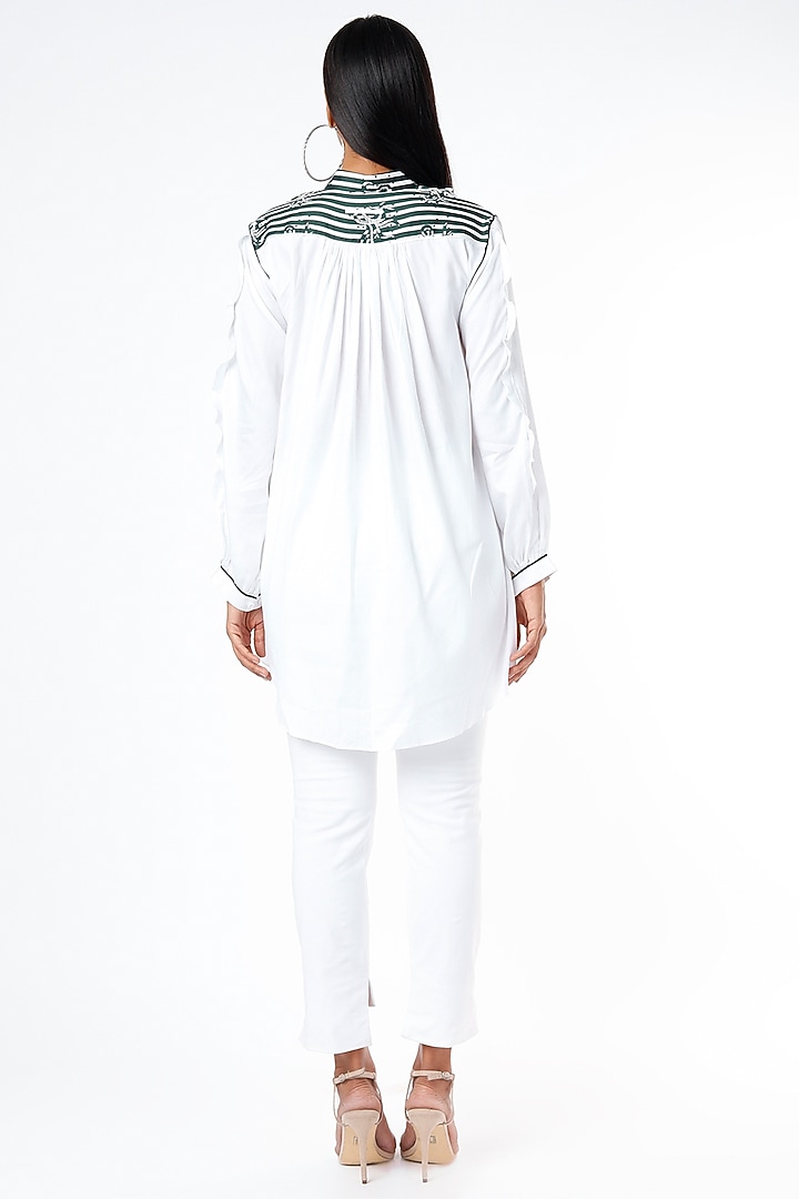 White Octopus Printed Tunic by Felix bendish at Pernia's Pop Up Shop