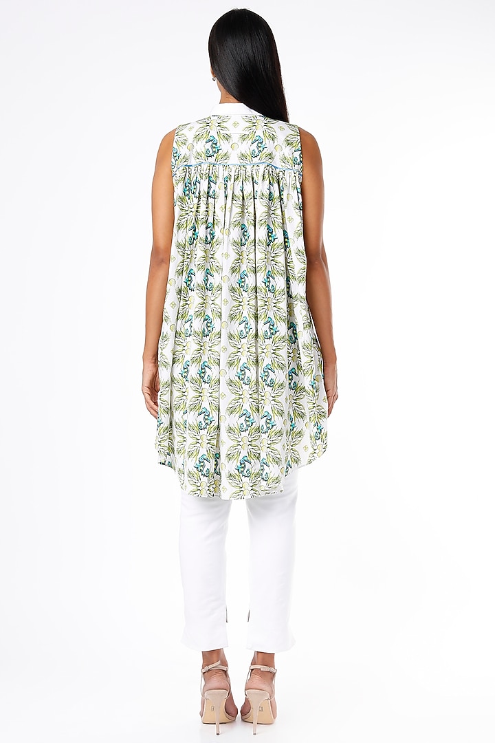 White Sea Horse Printed Shirt by Felix bendish at Pernia's Pop Up Shop