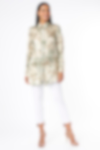 Off-White Printed Tunic by Felix bendish