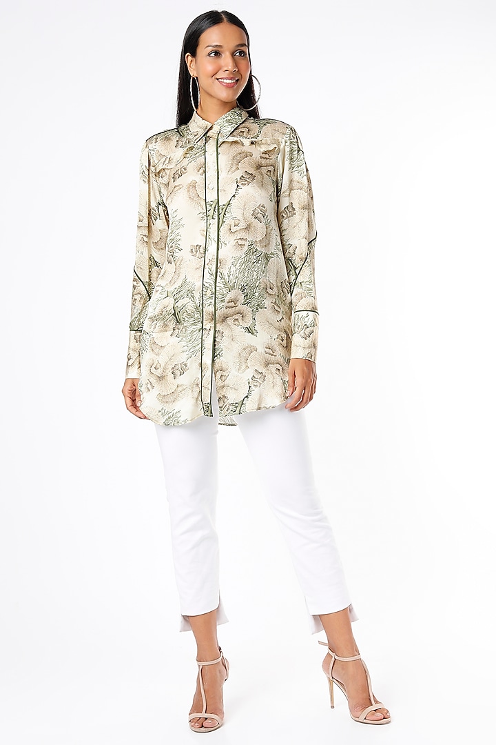 Off-White Printed Tunic by Felix bendish