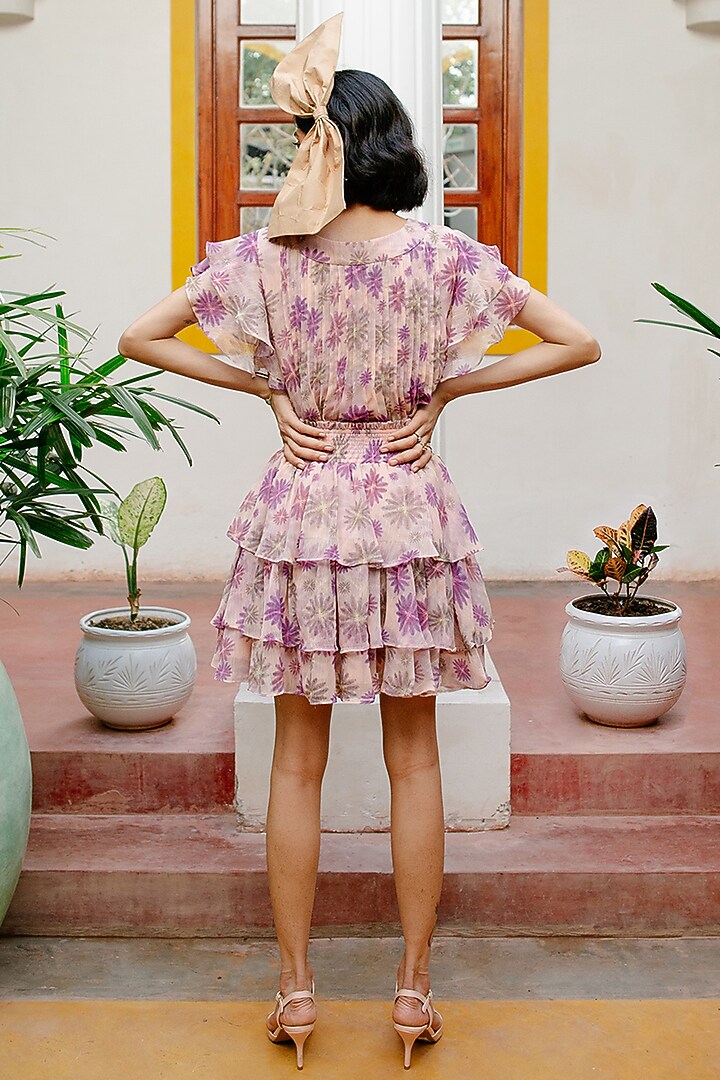 Peach Chiffon Co-Ord Set by House Of Fett at Pernia's Pop Up Shop