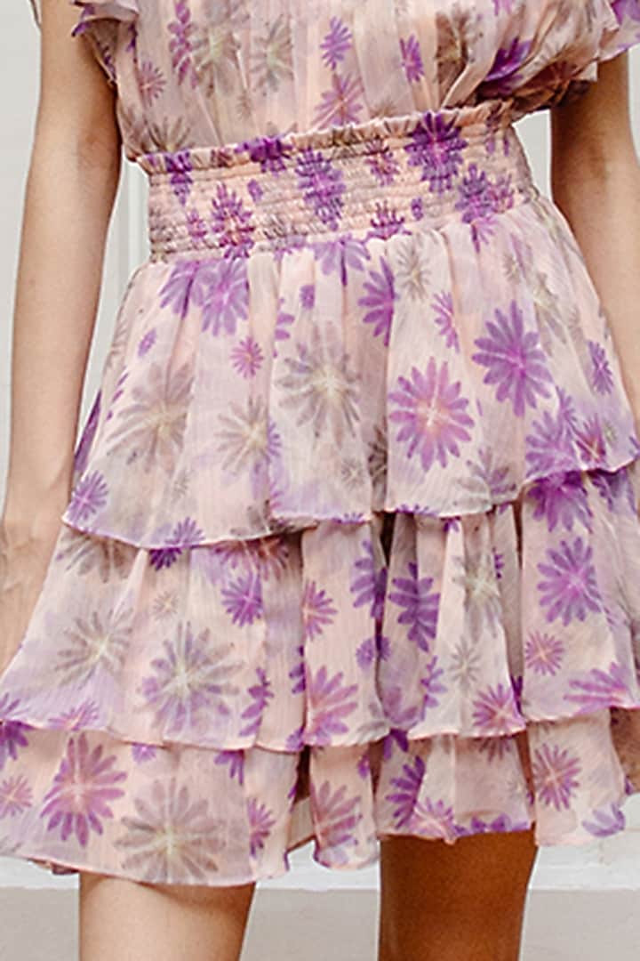 Peach Chiffon Co-Ord Set by House Of Fett at Pernia's Pop Up Shop