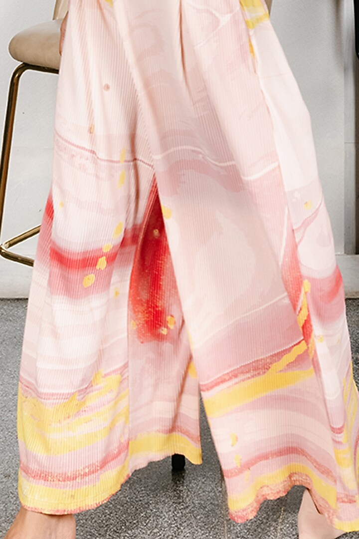 Pink Printed Pant Set by House Of Fett at Pernia's Pop Up Shop