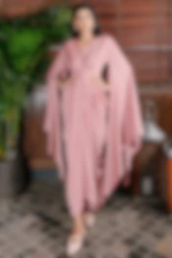 Pink Heavy Satin Gown by House Of Fett at Pernia's Pop Up Shop