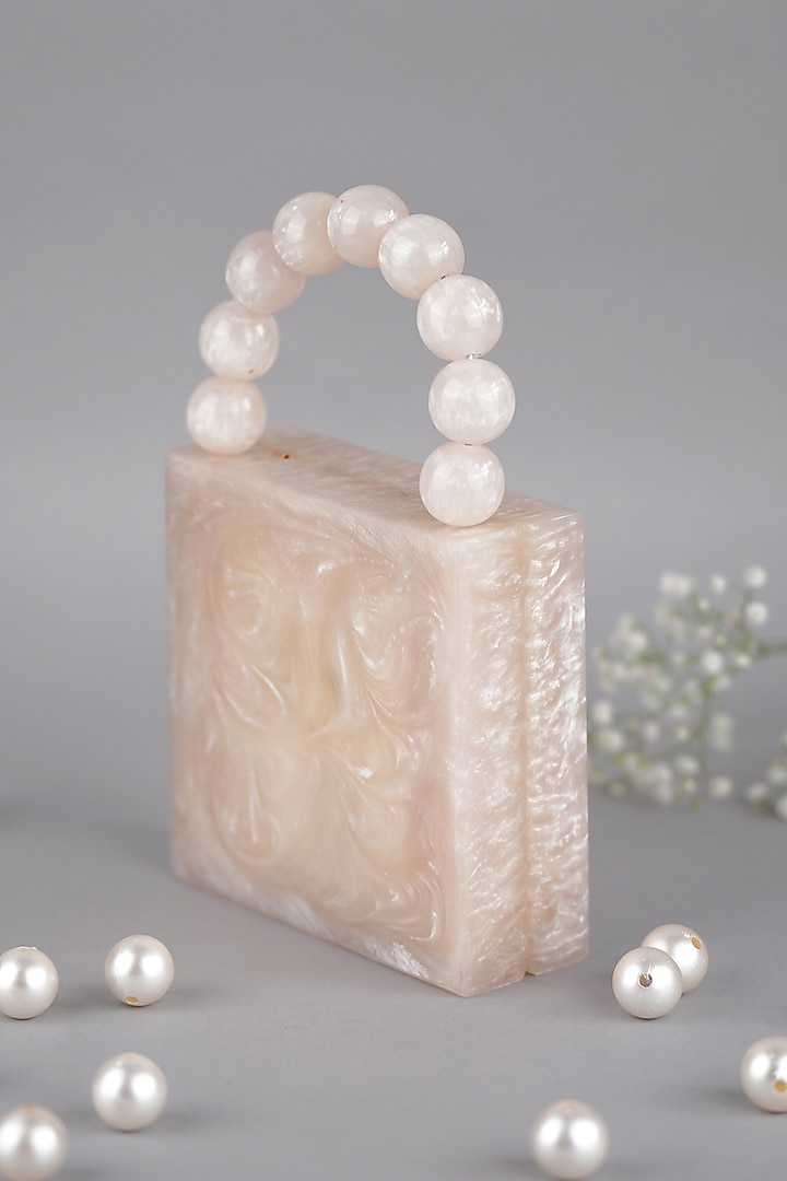 Pink Resin Mini Bag by Feza Bags at Pernia's Pop Up Shop
