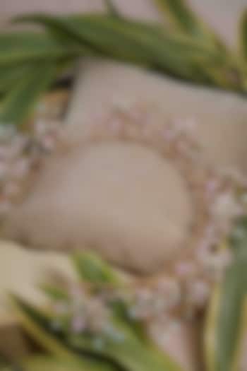 Pink Pearl & Resin Handcrafted Headband by FLORISTAA BY MAHEK at Pernia's Pop Up Shop