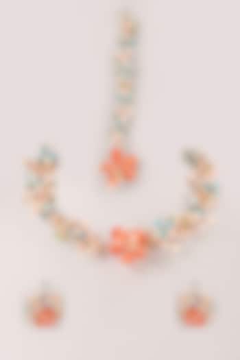 Multi-Colored Resin Necklace Set by FLORISTAA BY MAHEK at Pernia's Pop Up Shop