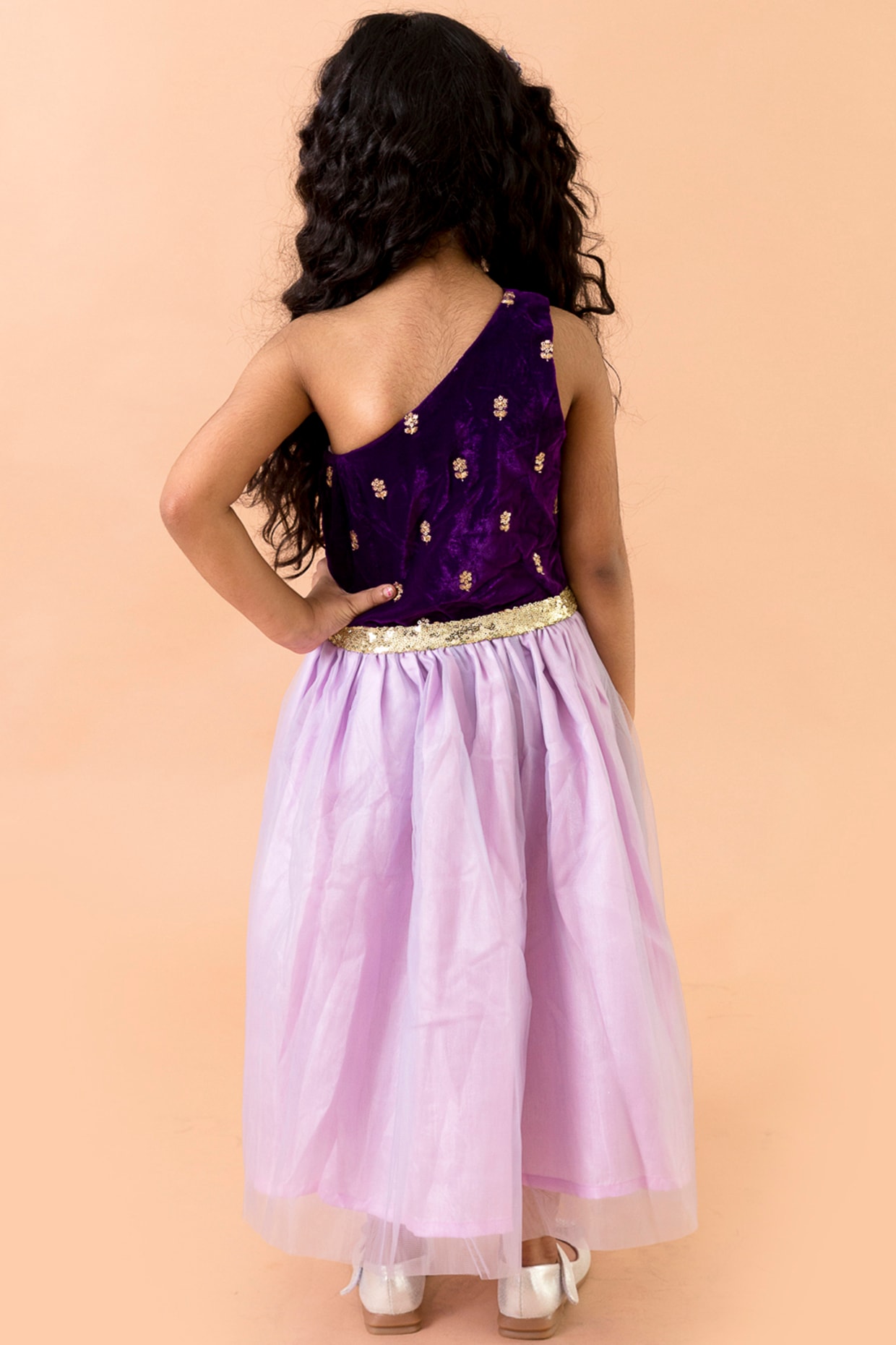 Mini Purple Dreams Belted Dress