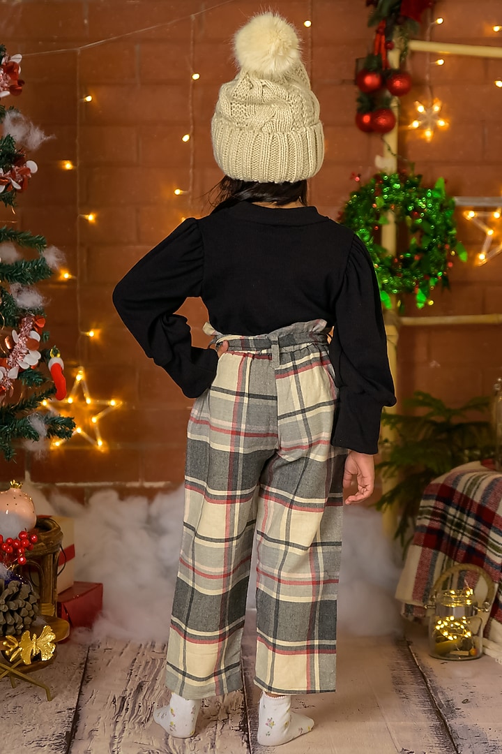 Black Cotton Top For Girls by Fairies Forever at Pernia's Pop Up Shop