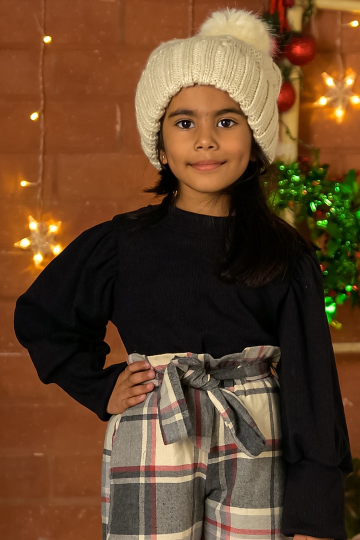 Black Cotton Top For Girls by Fairies Forever at Pernia's Pop Up Shop