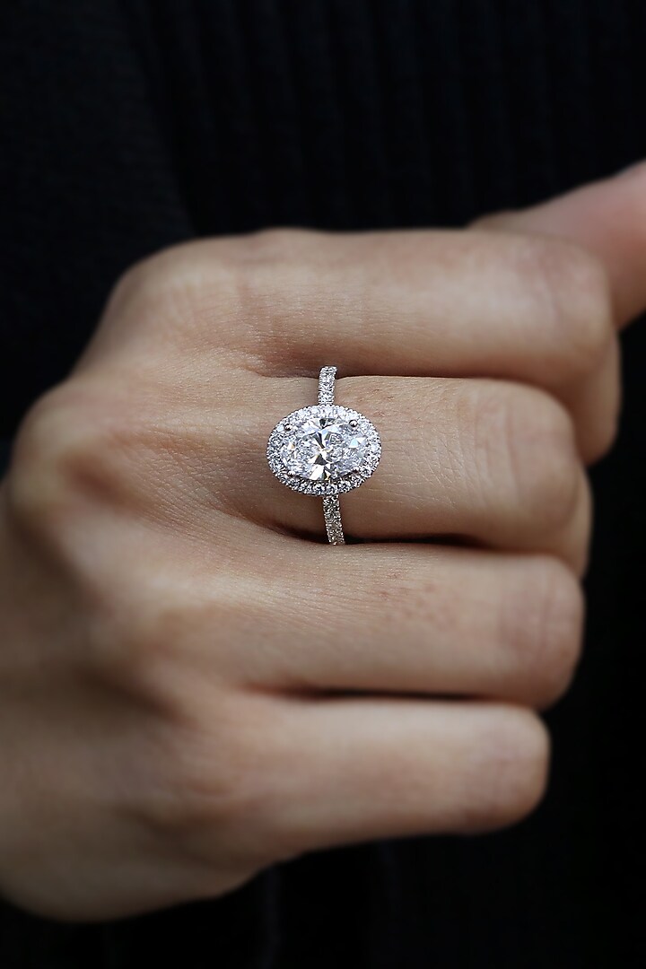 18kt White Gold Lab Grown Diamond Ring by Fiona Diamonds at Pernia's Pop Up Shop
