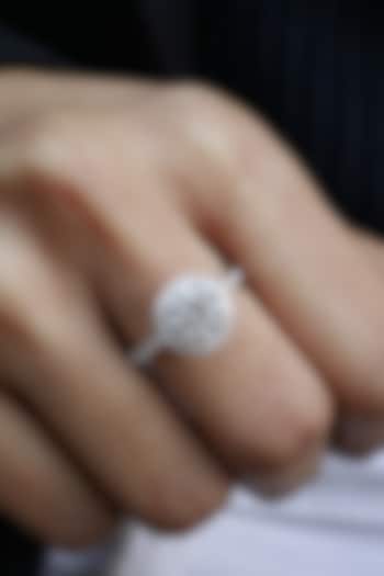 18kt White Gold Lab Grown Diamond Ring by Fiona Diamonds