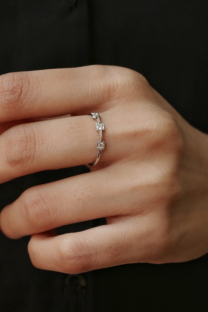 14Kt Yellow Gold Ring With Lab Grown Diamonds by Fiona Diamonds at Pernia's Pop Up Shop