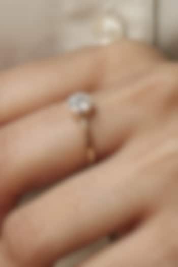 14Kt Yellow Gold Ring With Astronix Lab Grown Diamonds by Fiona Diamonds at Pernia's Pop Up Shop