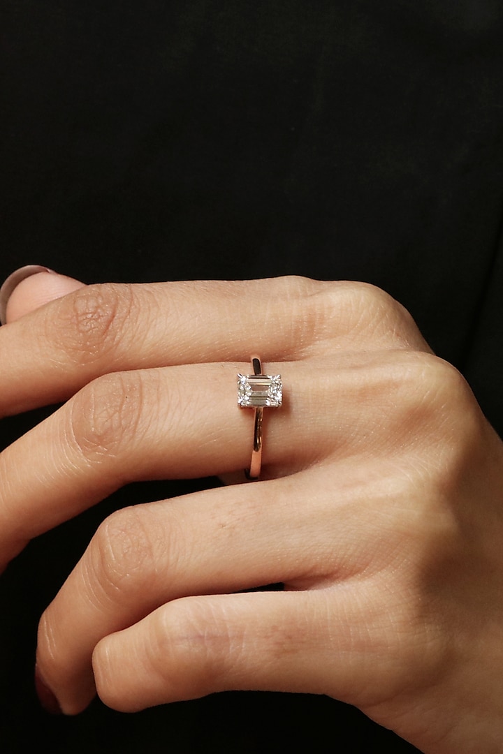 14Kt Rose Gold With Pulse Lab Grown Diamond Ring by Fiona Diamonds