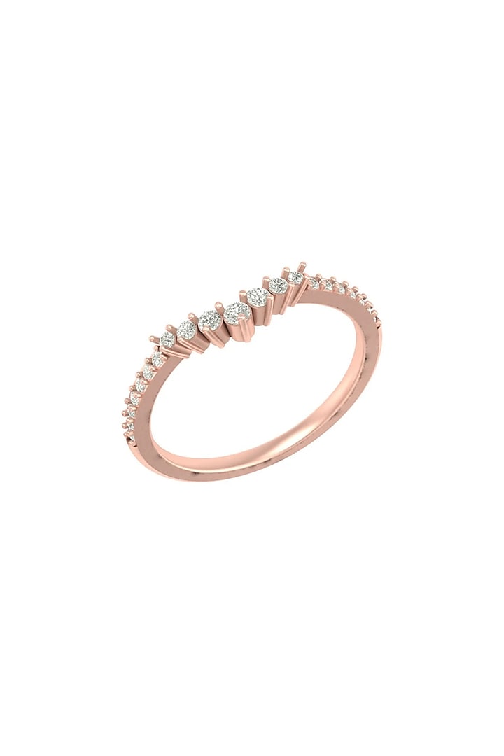 14Kt Rose Gold Ring With Synergy Lab Grown Diamonds by Fiona Diamonds