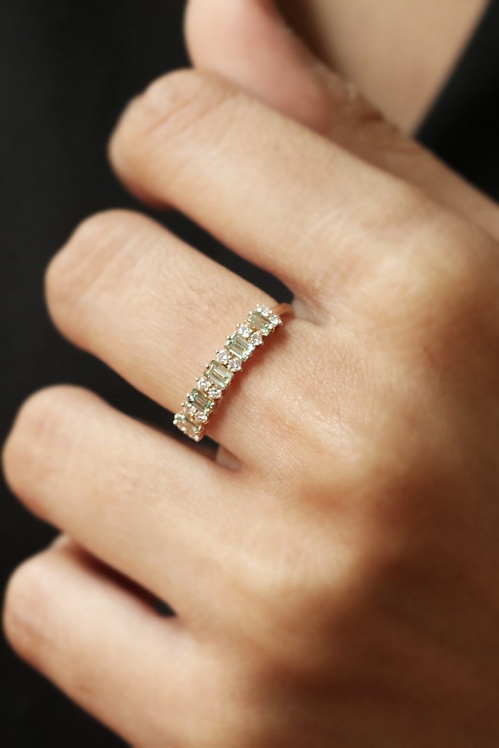 14Kt Yellow Gold Ring With Solace Lab Grown Diamonds by Fiona Diamonds at Pernia's Pop Up Shop