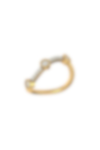 14Kt Yellow Gold Ring With Quark Lab Grown Diamonds by Fiona Diamonds at Pernia's Pop Up Shop