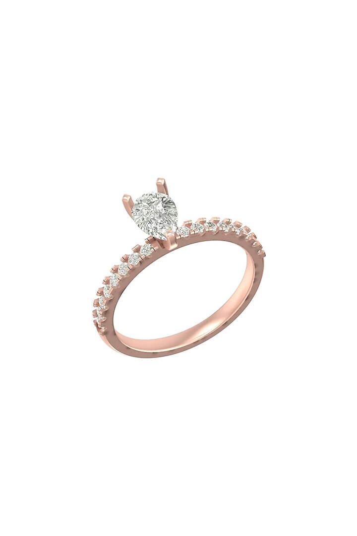 14Kt Rose Gold Ring With Rally Lab Grown Diamonds by Fiona Diamonds at Pernia's Pop Up Shop