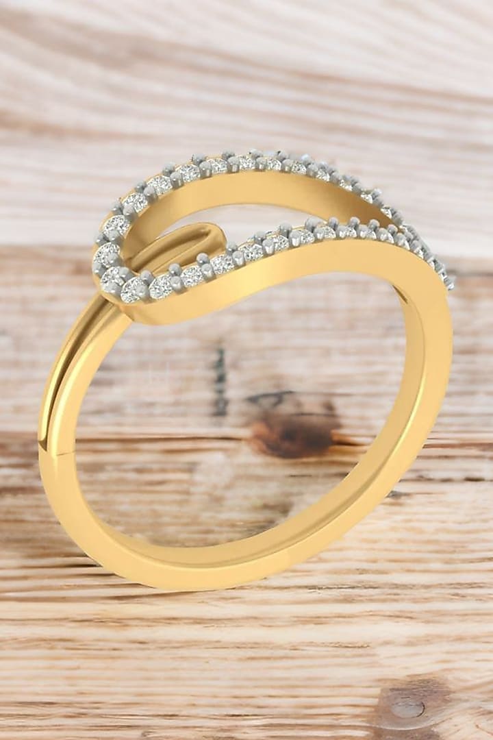 14Kt Yellow Gold Ring With Enchant Lab Grown Diamonds by Fiona Diamonds at Pernia's Pop Up Shop