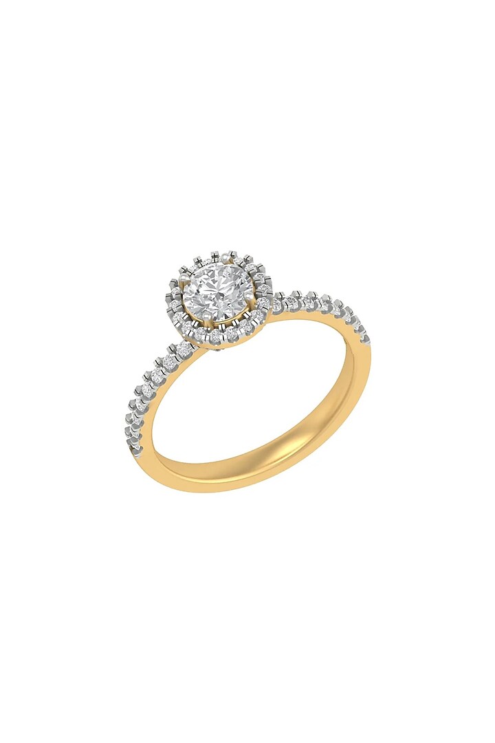 14Kt Yellow Gold Ring With Adorn Lab Grown Diamonds by Fiona Diamonds at Pernia's Pop Up Shop