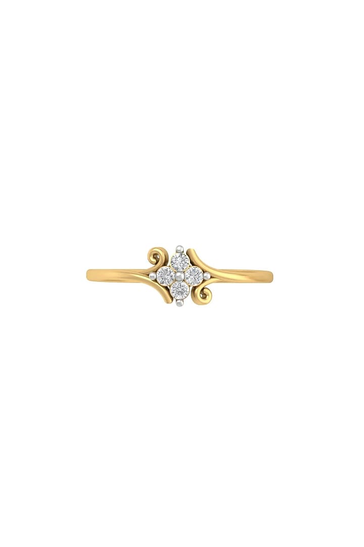 14Kt Yellow Gold Ring With Voyage Lab Grown Diamonds by Fiona Diamonds at Pernia's Pop Up Shop