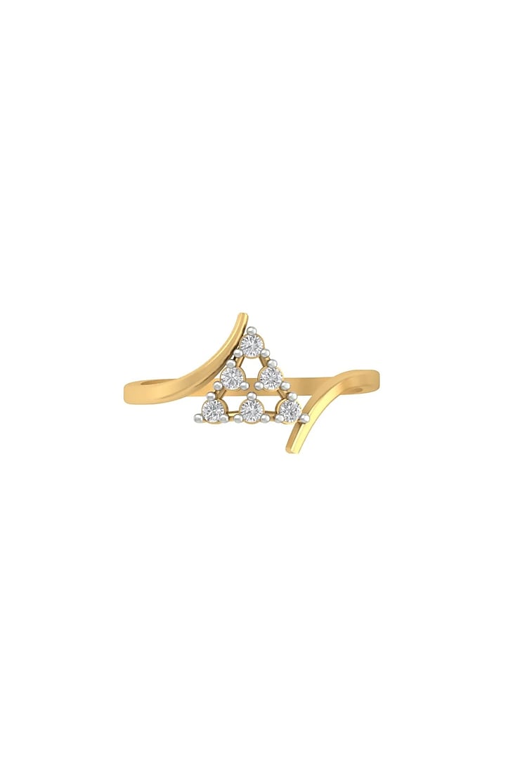 14Kt Yellow Gold Ring With Blink Lab Grown Diamonds by Fiona Diamonds at Pernia's Pop Up Shop