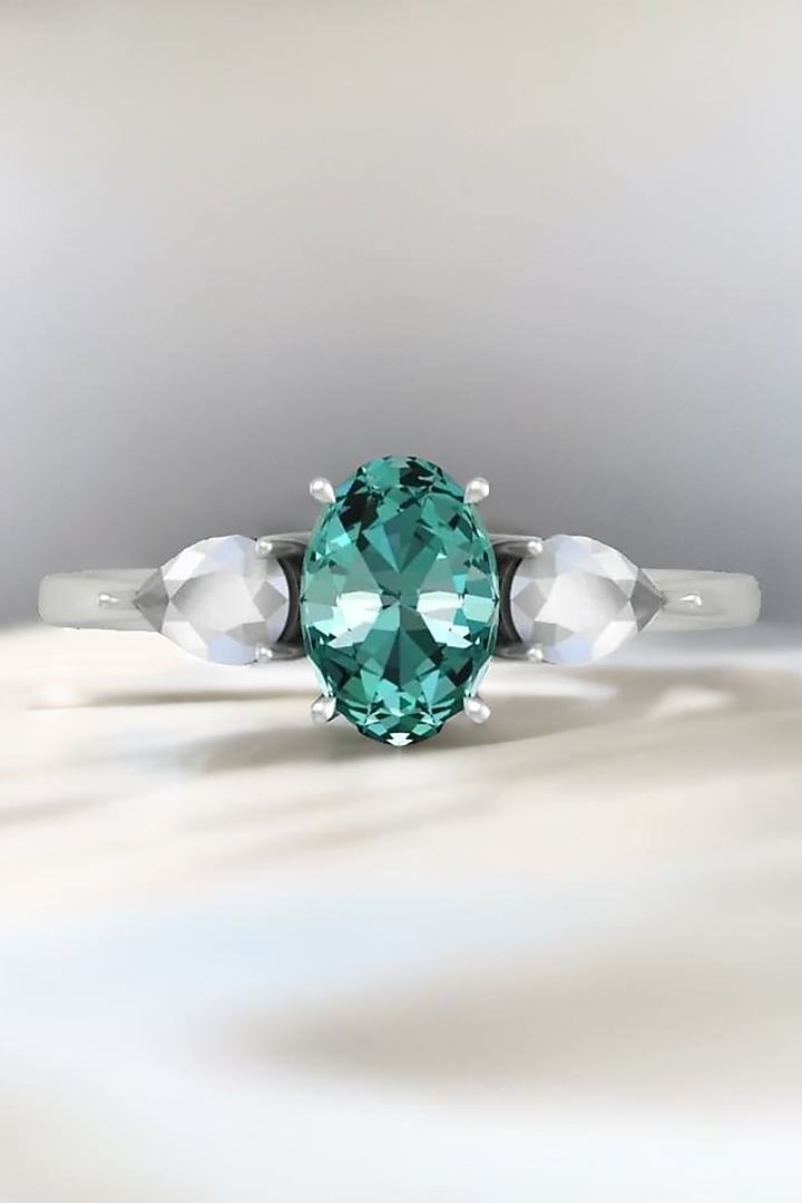 14Kt Yellow Gold Ring With Kaptiv Lab Grown Diamonds by Fiona Diamonds at Pernia's Pop Up Shop