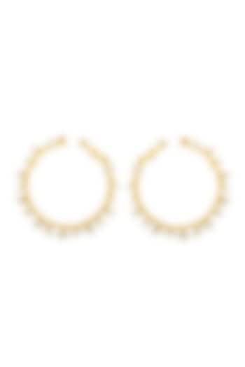 Gold Plated Handcrafted Pearl Bangles by Fusio