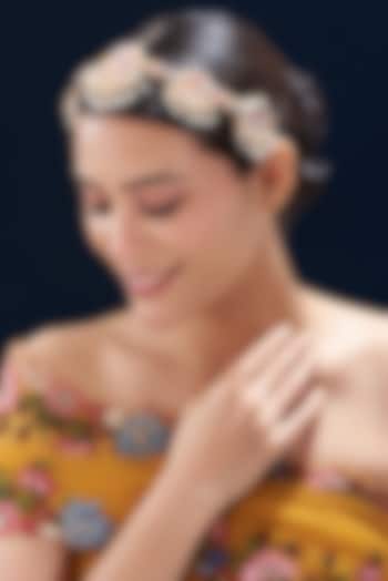 Resham & Zari Hand Embroidered Hair Accessory by Fooljhadi at Pernia's Pop Up Shop