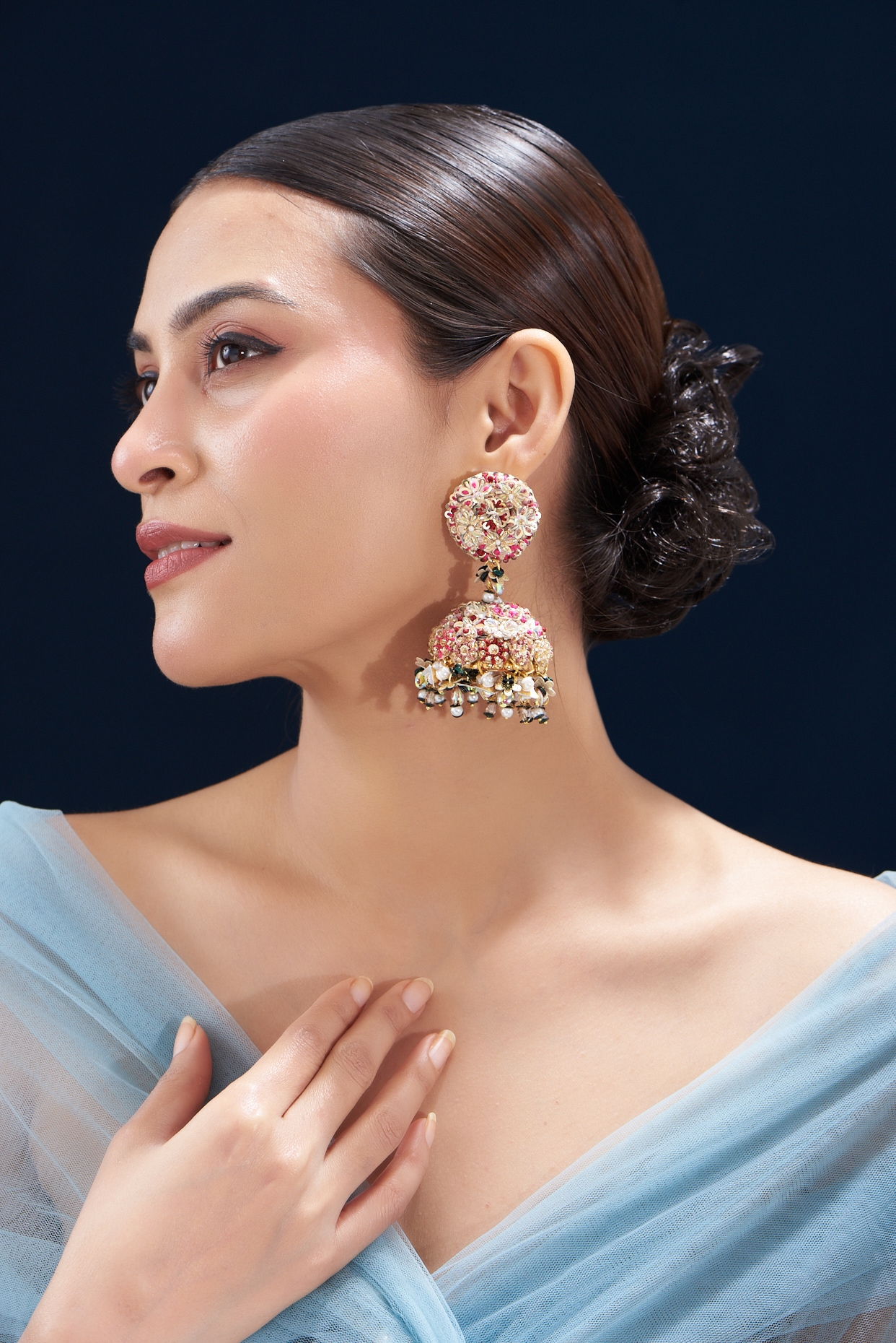 Earrings for anarkali orders suit