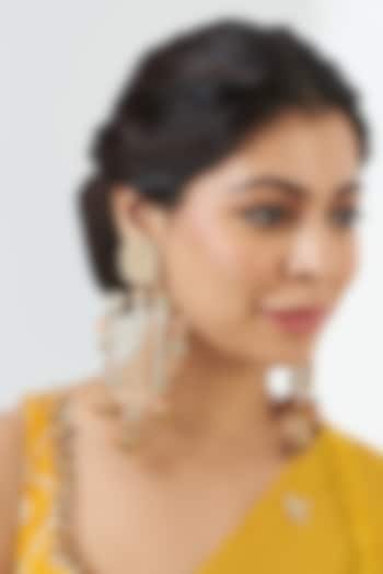 Earrings With Hand Embroidery by Fooljhadi at Pernia's Pop Up Shop