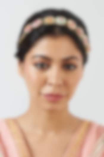 Kasab Hand Embroidered Mathapatti by Fooljhadi at Pernia's Pop Up Shop