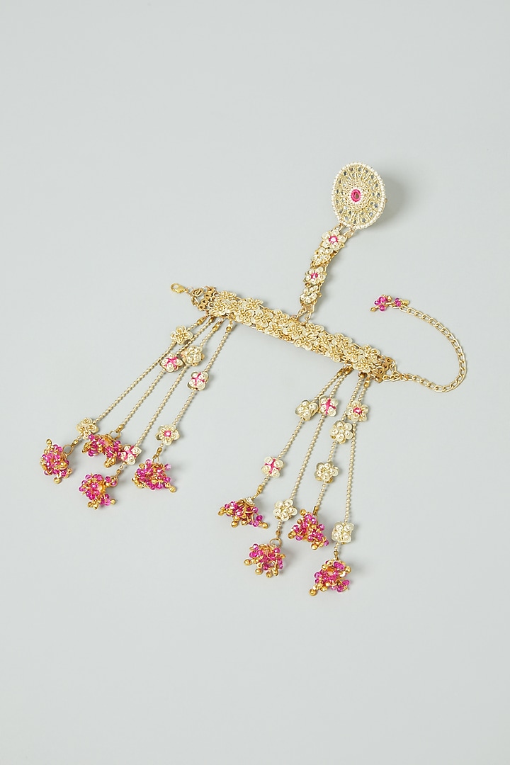 Hand Embroidered Hand Harness by Fooljhadi at Pernia's Pop Up Shop