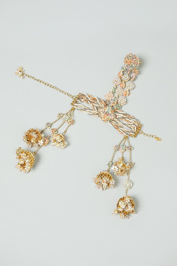 Dabka Embroidered Hand Harness by Fooljhadi at Pernia's Pop Up Shop