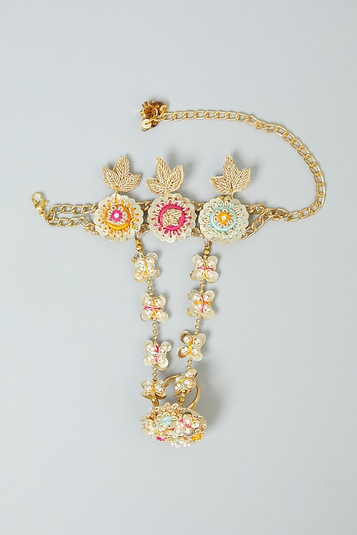 Hand Harness With Hand Embroidery by Fooljhadi at Pernia's Pop Up Shop