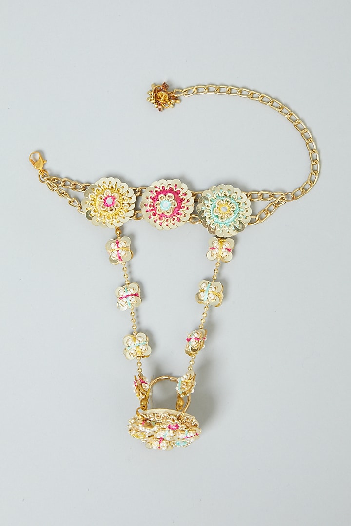 Hand Harness With Embroidery by Fooljhadi at Pernia's Pop Up Shop