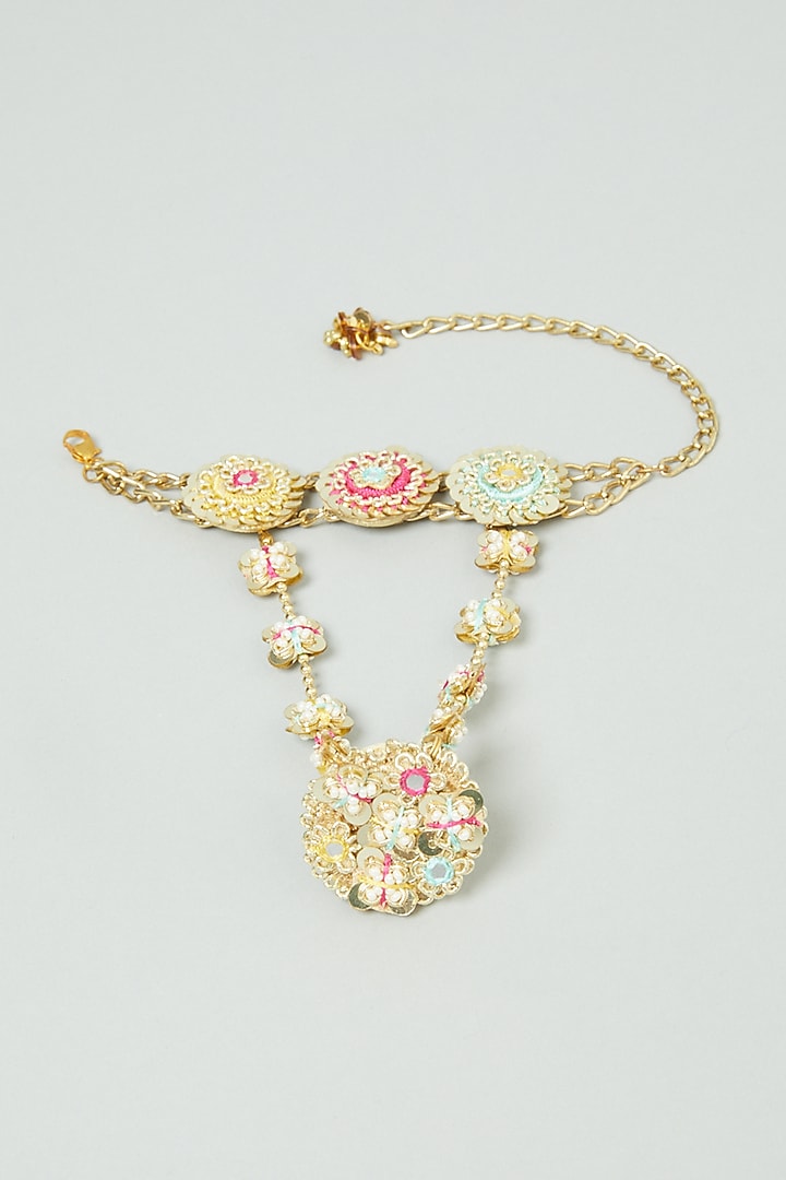 Hand Harness With Embroidery by Fooljhadi at Pernia's Pop Up Shop