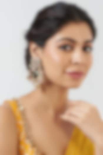 Hand Embroidered Dangler Earrings by Fooljhadi at Pernia's Pop Up Shop